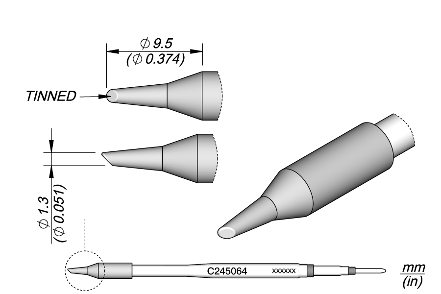 C245064 - Bevel Cartridge Ø 1.3